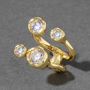 Asterales Gold Open Ring