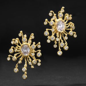 Asterales Modernist Clip Earring