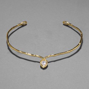Asterales Gold Floating Collar Necklace