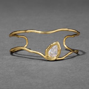 Asterales Gold Floating Cuff Bracelet