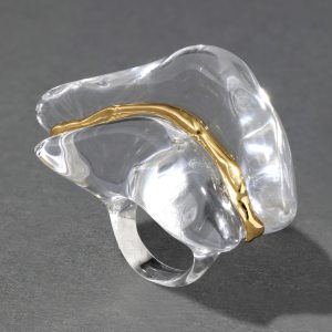 Liquid Lucite Wave Ring