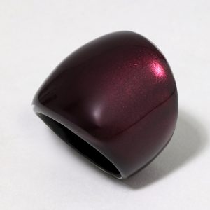 Lucite Block Ring- Black Cherry